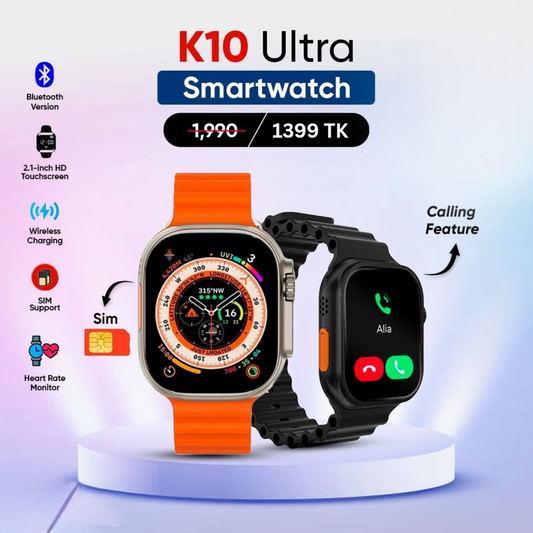 K10 Ultra  Smart Watch সিম সার্পোট
