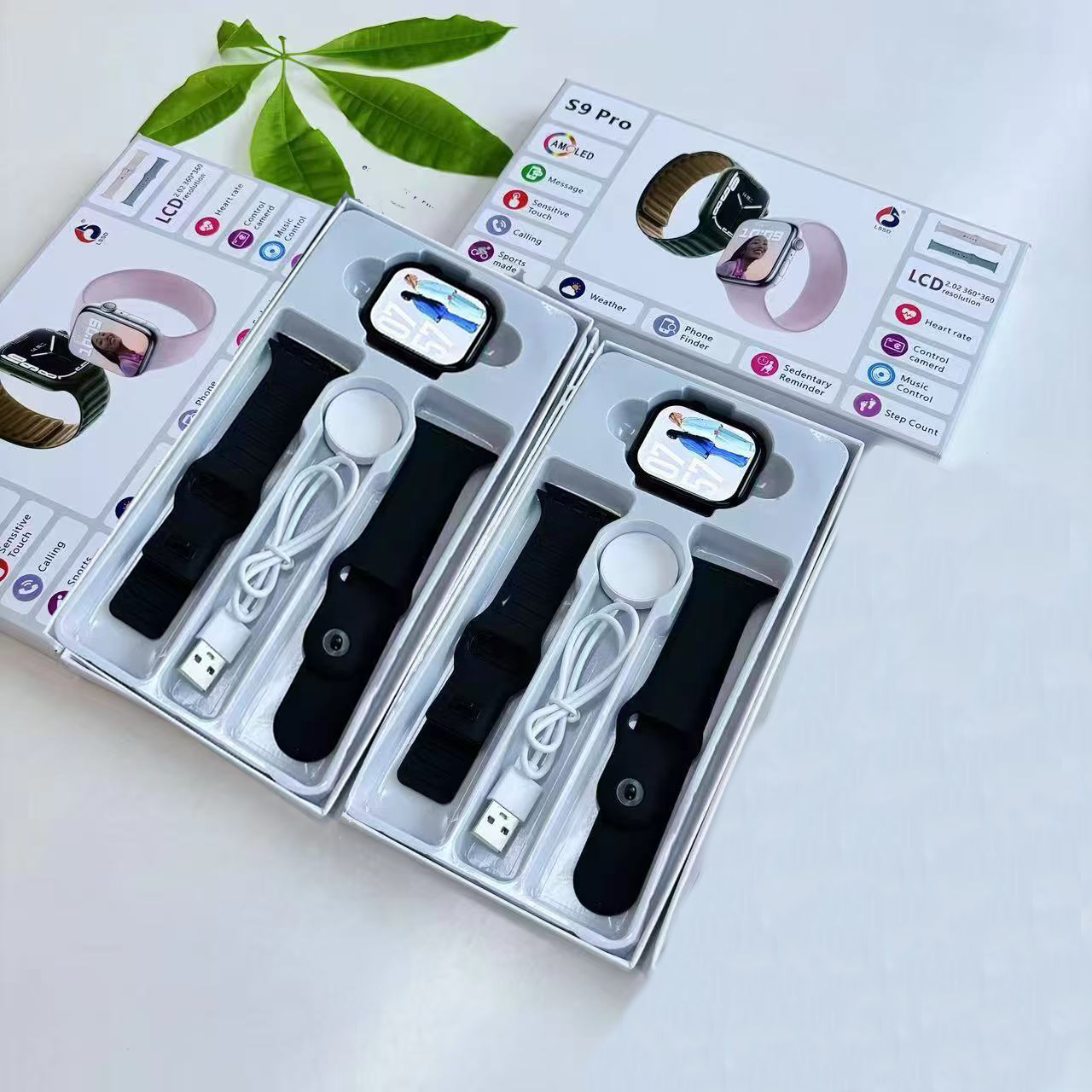 S9 Pro Smart Watch (২ জোড়া বেল্ট)