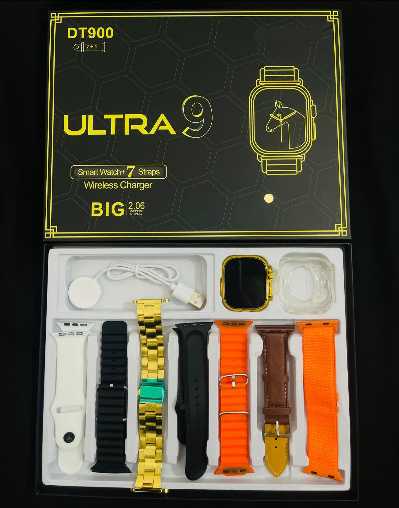 DT 900 Ultra 9 smartwatch ৭ দিনে ৭ টা বেল্ট পরুন 😎নিজেকে আরো স্টাইলিশ  ভাবে ফুটিয়ে তুলোন🖤