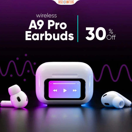 A9 Pro Wireless Earbuds Bluetooth Headphones With Touch Screen ANC (কিছু সময়ের জন্য পাবেন এই অফার)